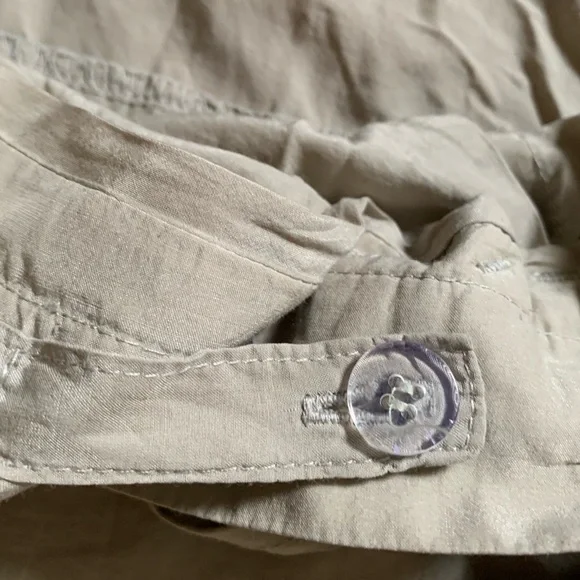 NWT! James Perse Belted Silk/Cotton Knee Skirt Size 4 - Picture 8 of 13